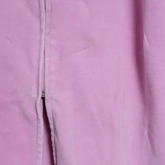 Appleseed's Orchid Velour Zip Housecoat Petite L - Picture 7 of 8